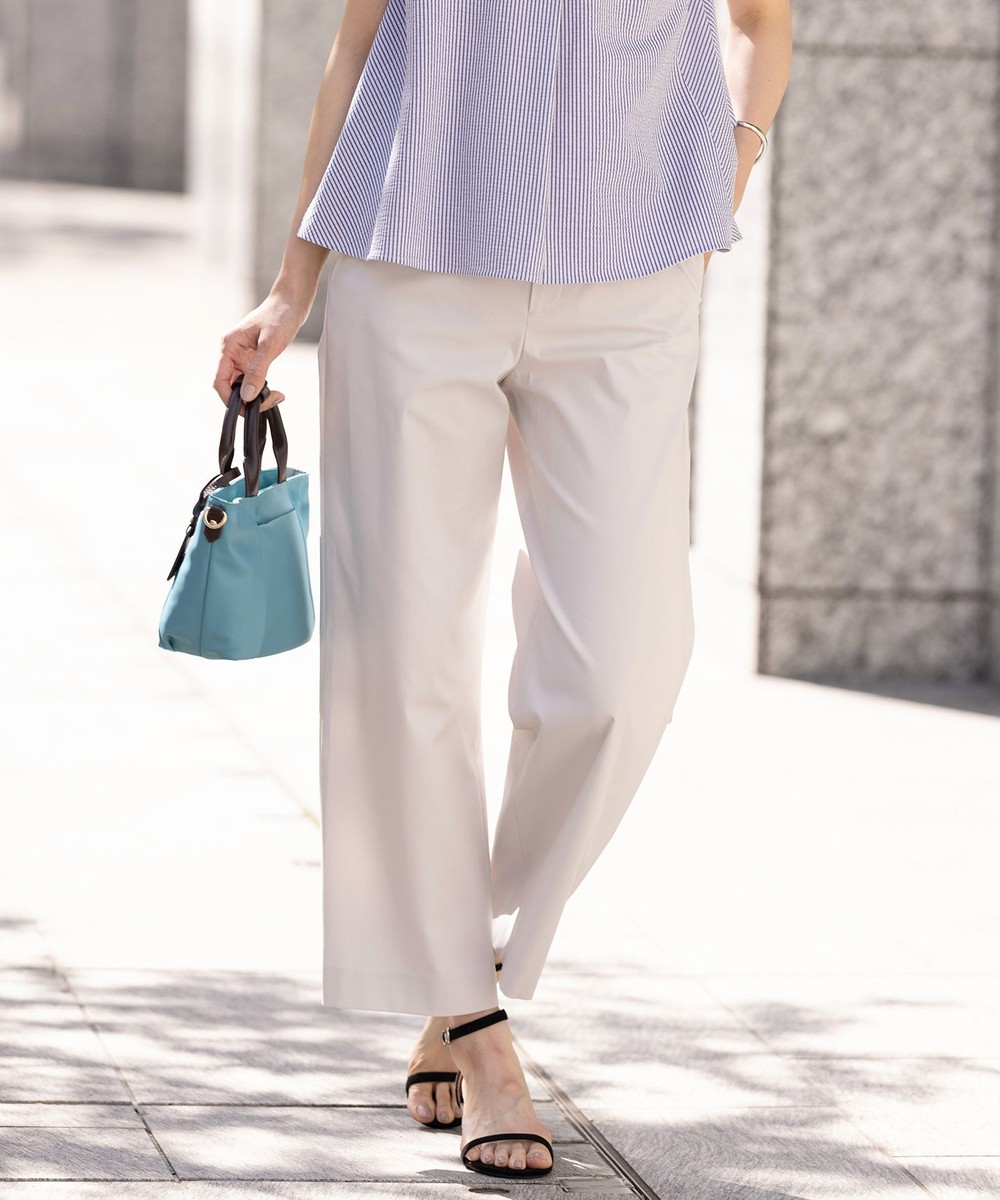 【オンワード】 J.PRESS LADIES>パンツ 【セットアップ対応・洗える・撥水】コットンFITTY ストレート パンツ ライトベージュ 11 レディース 【オンワード】 J.PRESS LADIES>パンツ 【セットアップ対応・洗える・撥水】コットンFITTY ストレート パンツ ライトベージュ 11 レディース