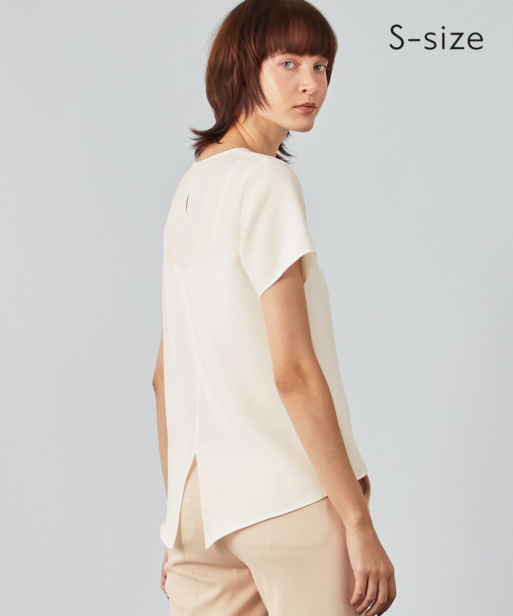 【オンワード】 BEIGE,>トップス 【S-size】SHELBY / ハーフスリーブブラウス White 32 レディース 【送料無料】