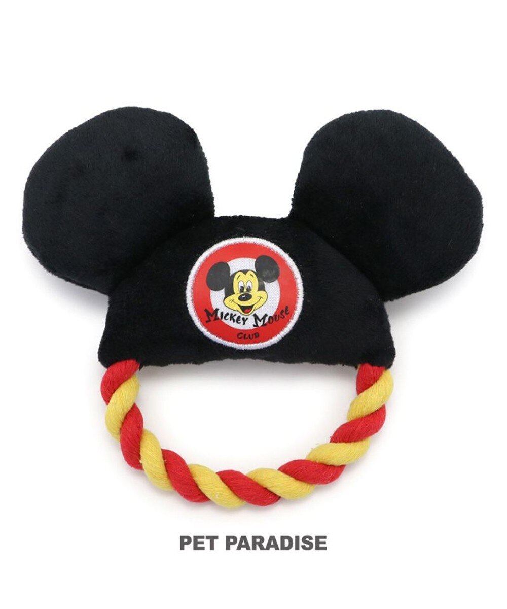 【オンワード】 PET PARADISE>ペットグッズ ディズニー ミッキーマウス ロープ おもちゃ 《クラブ》 黒 未登録