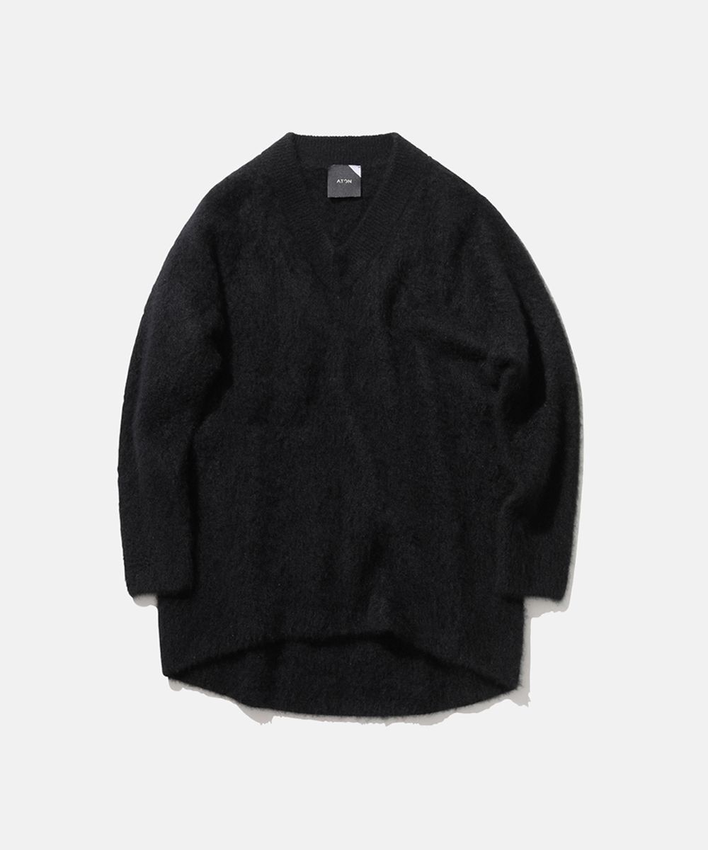 【オンワード】 ATON>トップス FUR CASHMERE Vネックセーター NAVY 02 レディース 【送料無料】