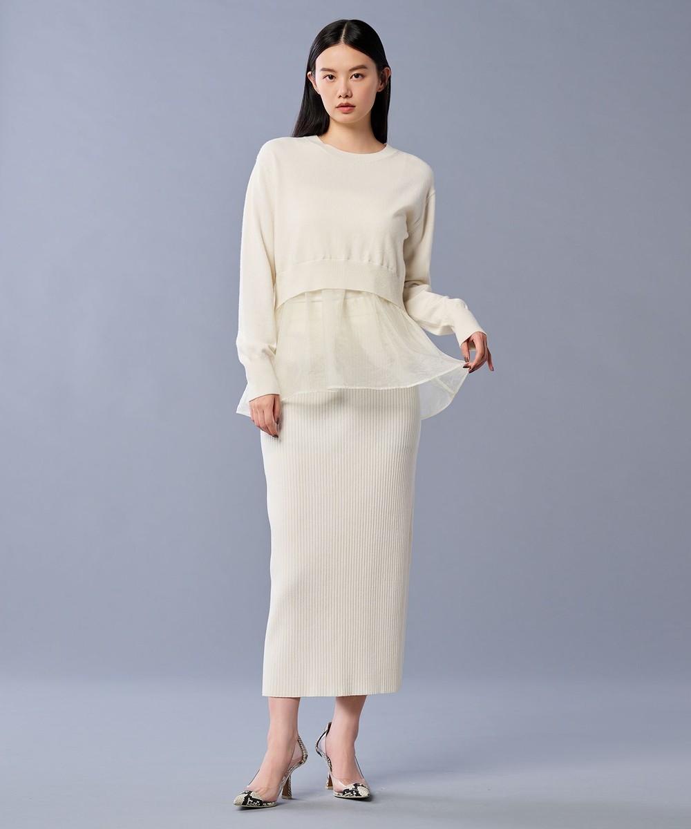 【オンワード】 uncrave>スカート 【手洗い可】スムース ニット リブ スカート(uncrave STANDARD) エクリュ 2 レディース 【オンワード】 uncrave>スカート 【手洗い可】スムース ニット リブ スカート(uncrave STANDARD) エクリュ 2 レディース