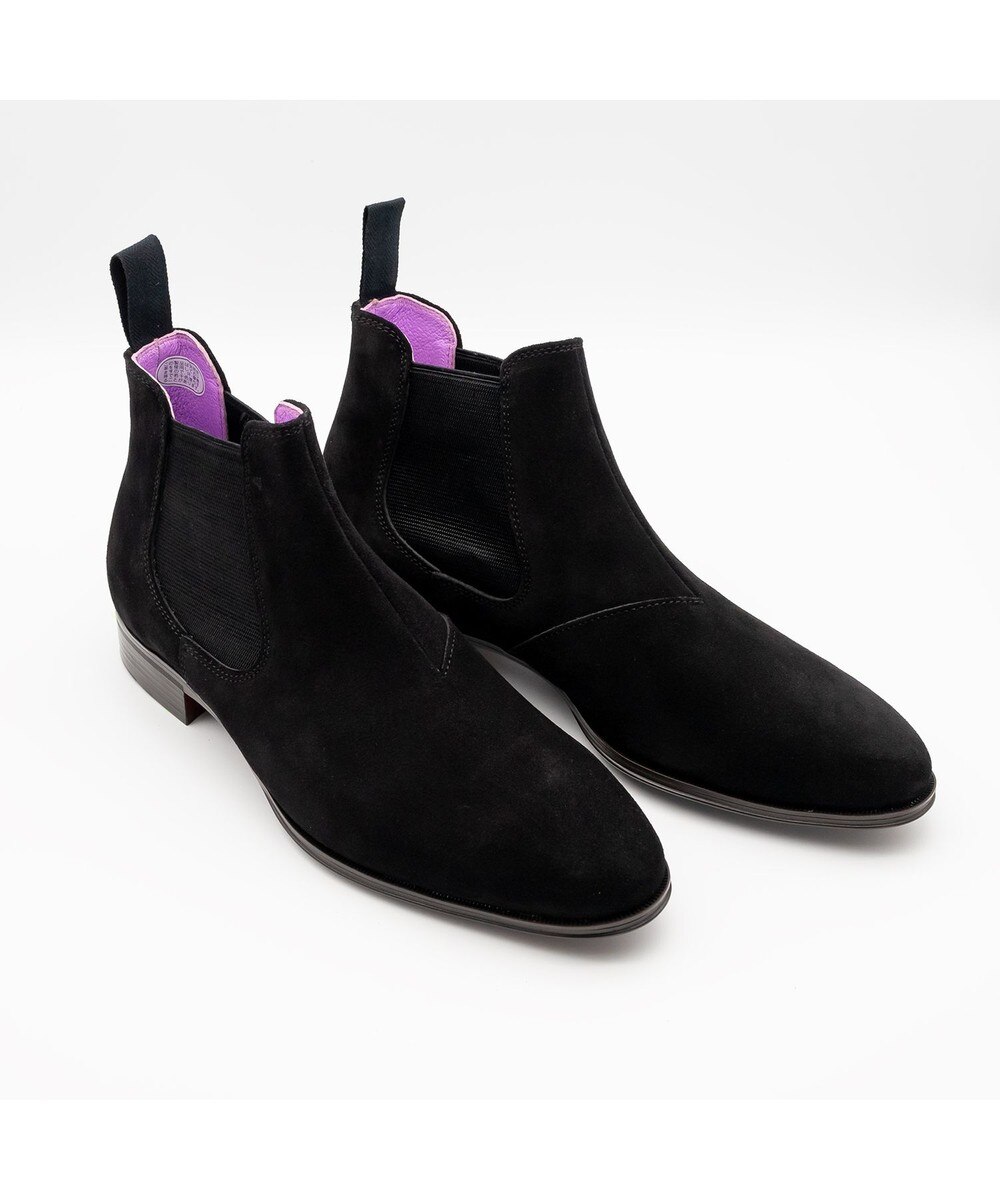 TOMOE & Co.>シューズ 【鞆ゑ(ともえ)】藤シリーズ ラバーソールでクッション性があり、革靴の硬さを感じさせない履きやすさ。 ブラック 26.5cm メンズ