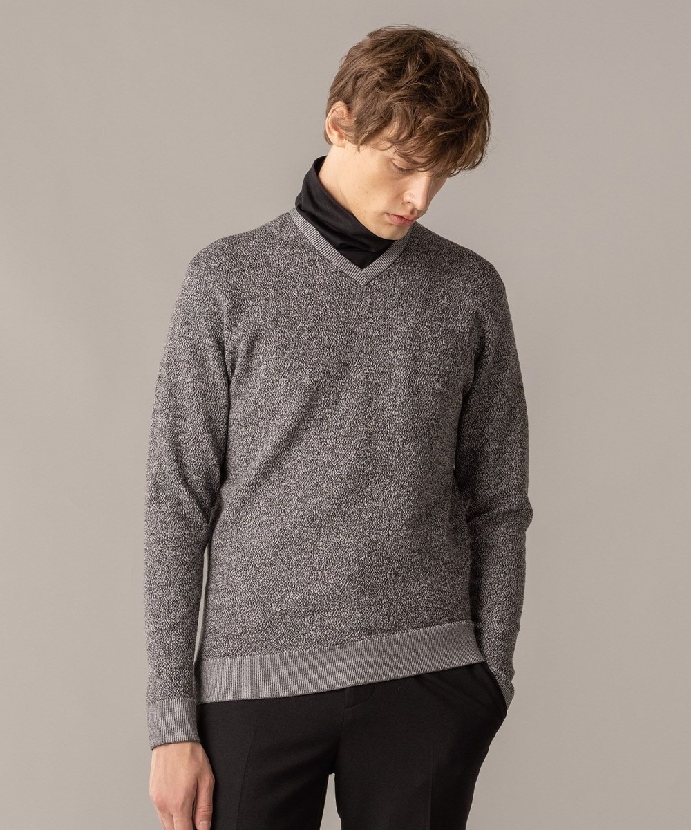 【オンワード】 JOSEPH MEN>トップス ライトアムンゼン Vネックニット ライトグレー 48 メンズ 【送料無料】