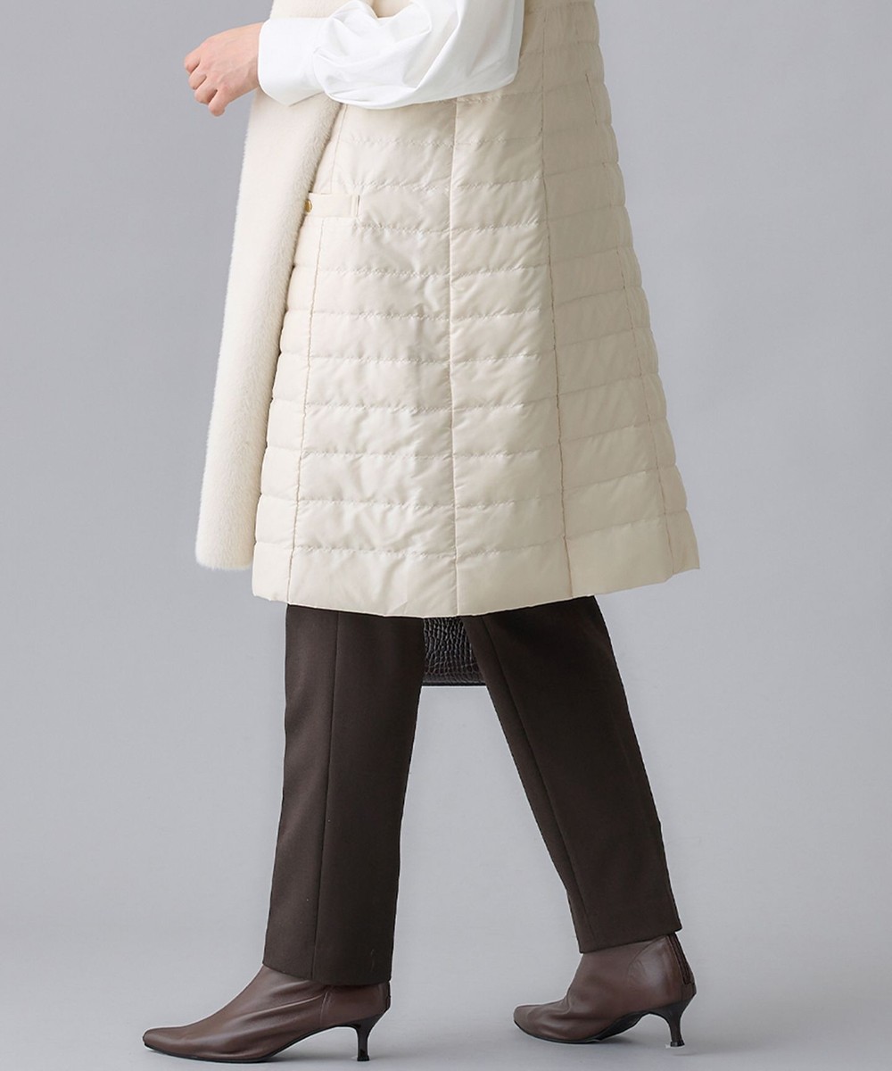 【オンワード】 自由区>パンツ 【撥水加工・洗える】TRギャバ裏起毛テーパード パンツ ダークブラウン 36 レディース 【オンワード】 自由区>パンツ 【撥水加工・洗える】TRギャバ裏起毛テーパード パンツ ダークブラウン 36 レディース