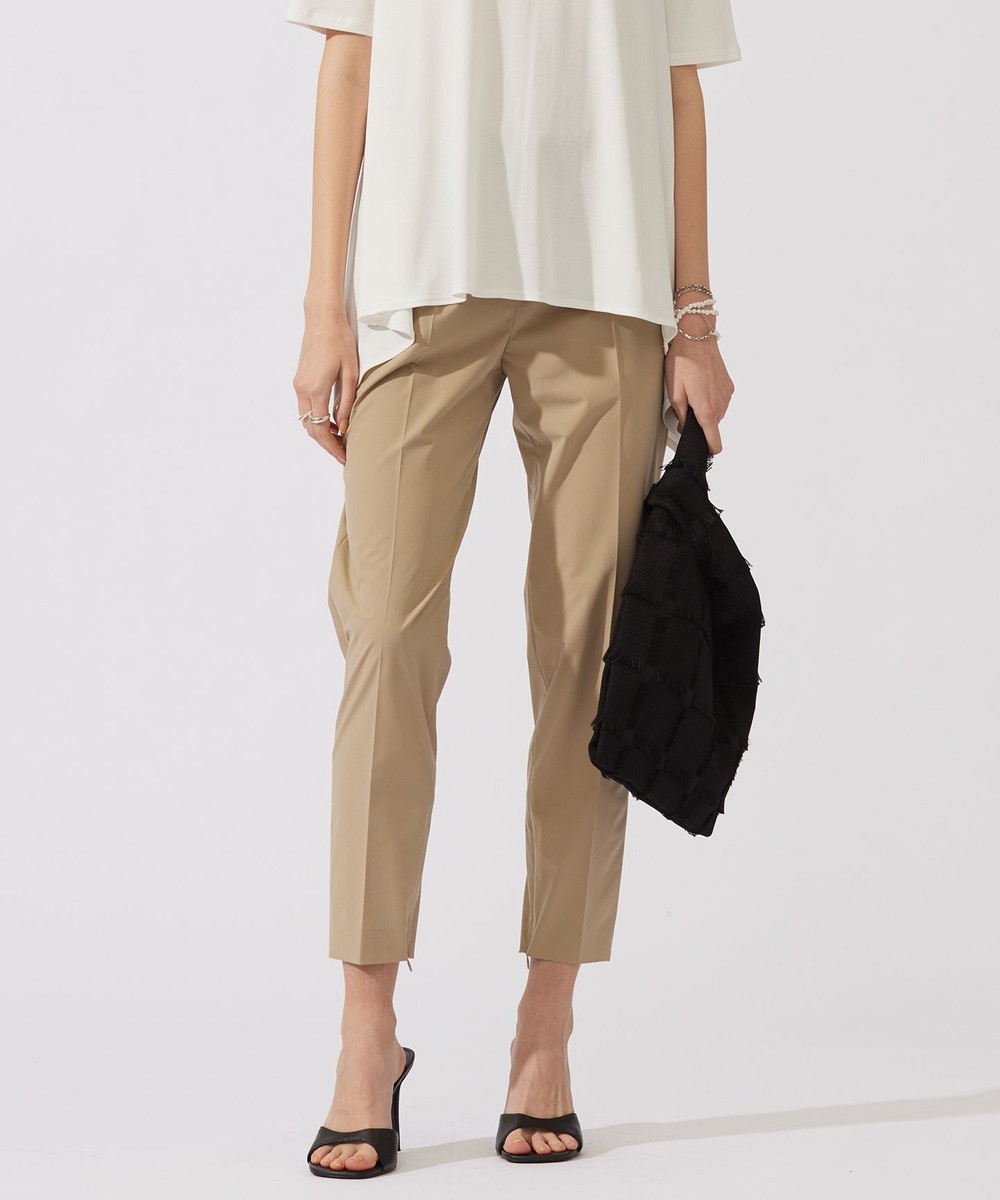 【オンワード】 ICB>パンツ 【接触冷感・UVカット・撥水・洗える】 プルーフ4WAYタフタ パンツ ベージュ 2 レディース 【オンワード】 ICB>パンツ 【接触冷感・UVカット・撥水・洗える】 プルーフ4WAYタフタ パンツ ベージュ 2 レディース