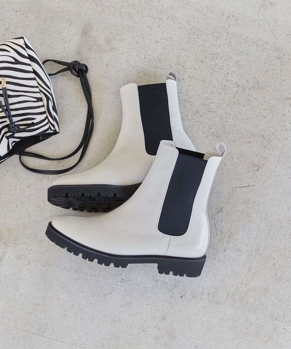 【オンワード】 23区>シューズ サイドゴア ブーツ アイボリー 21H レディース 【オンワード】 23区>シューズ サイドゴア ブーツ アイボリー 21H レディース