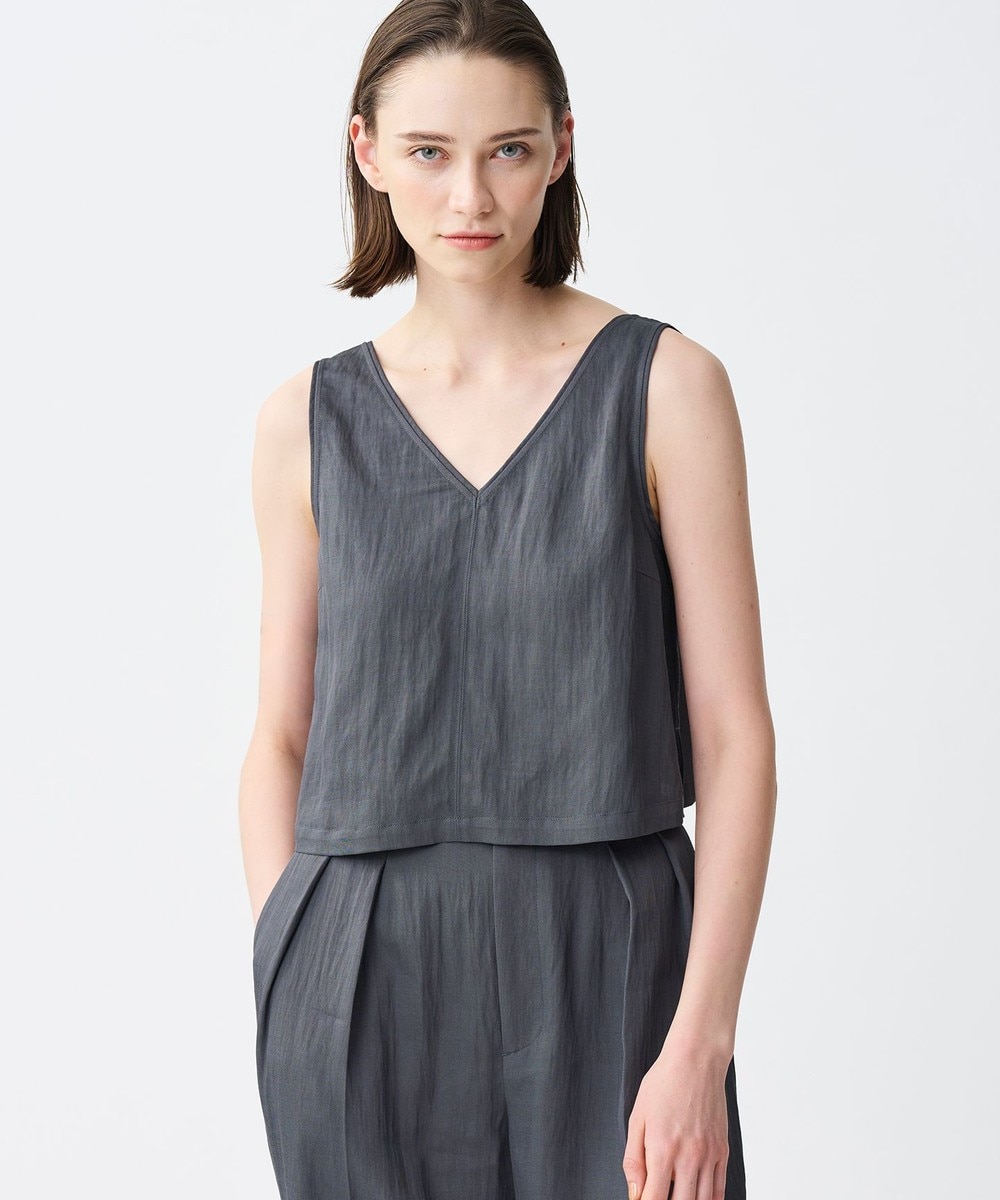 【オンワード】 uncrave>トップス ドレープツイル Vネックトップス ブルーグレー 2 レディース 【オンワード】 uncrave>トップス ドレープツイル Vネックトップス ブルーグレー 2 レディース