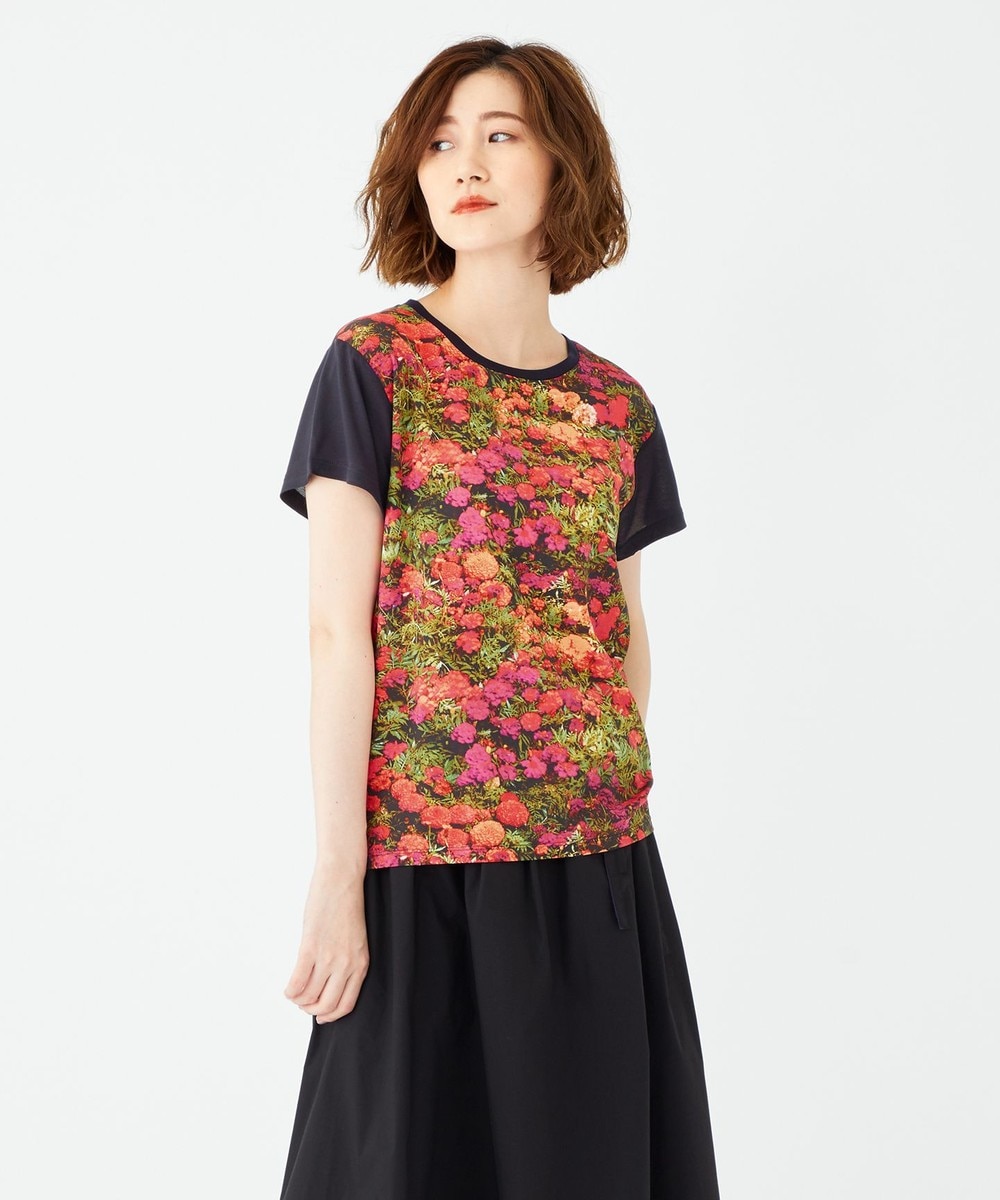 【オンワード】 Paul Smith>トップス 【洗える】マリーゴールド Tシャツ ネイビー L レディース 【送料無料】