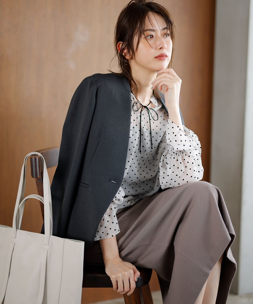 【オンワード】 ANY SIS S>ジャケット/アウター 【セットアップ対応】ビューティーツイルストレッチ ジャケット チャコール 0 レディース 【オンワード】 ANY SIS S>ジャケット/アウター 【セットアップ対応】ビューティーツイルストレッチ ジャケット チャコール 0 レディース