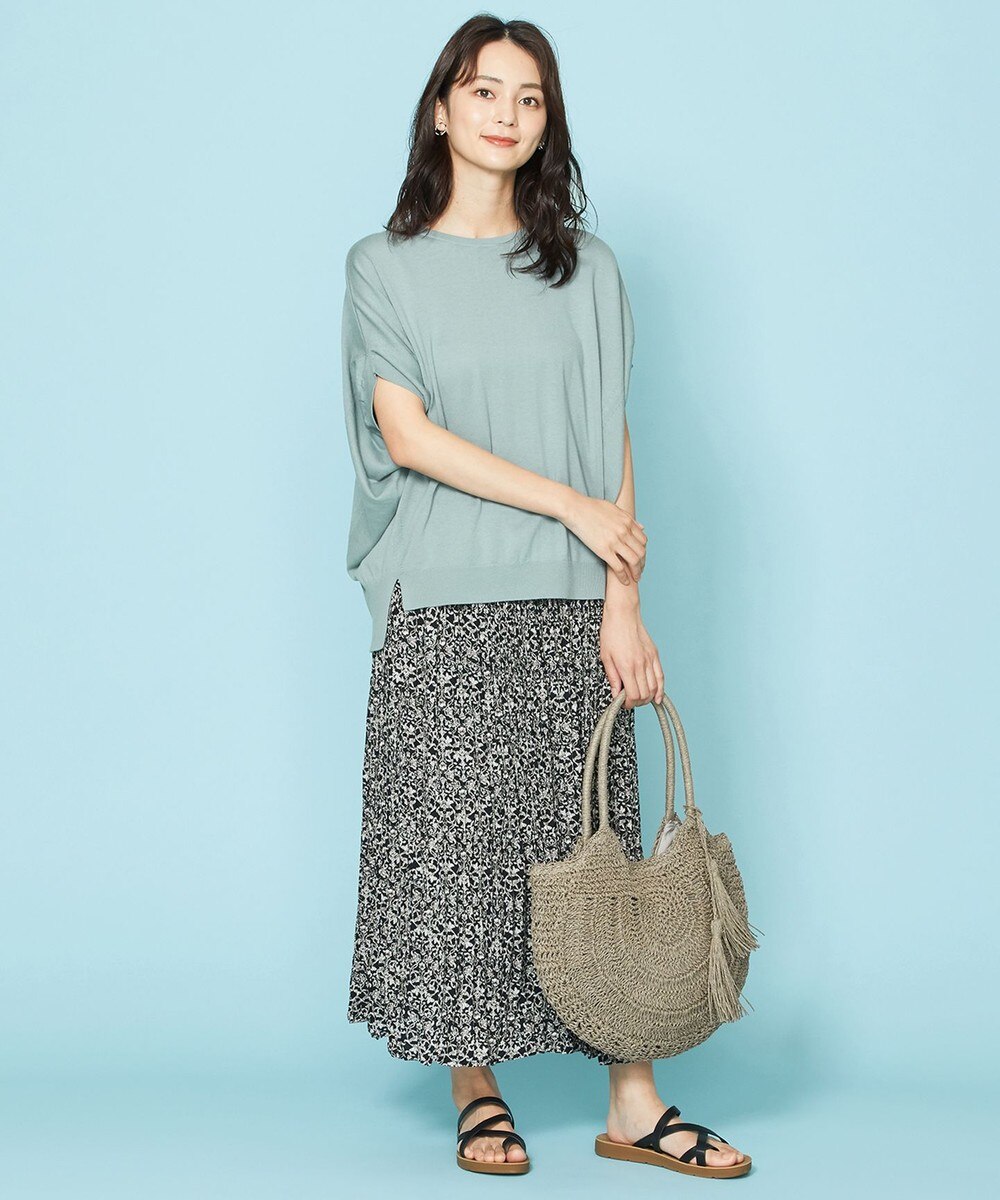 【オンワード】 any FAM>スカート アラベスクプリント スカート ブラック 2 レディース 【送料無料】