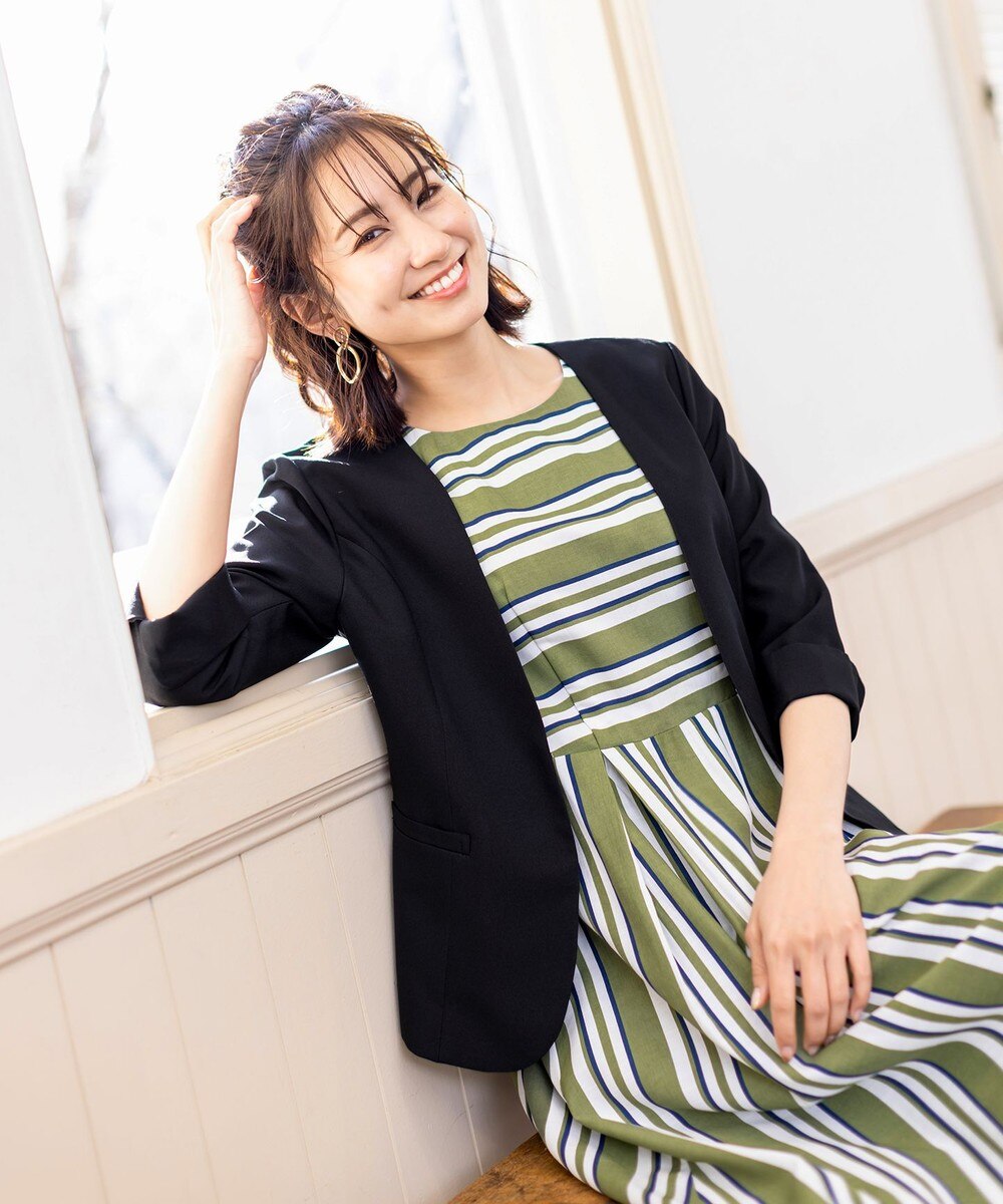 【洗える】シンプルで使いやすいカチオンカラーレスジャケット