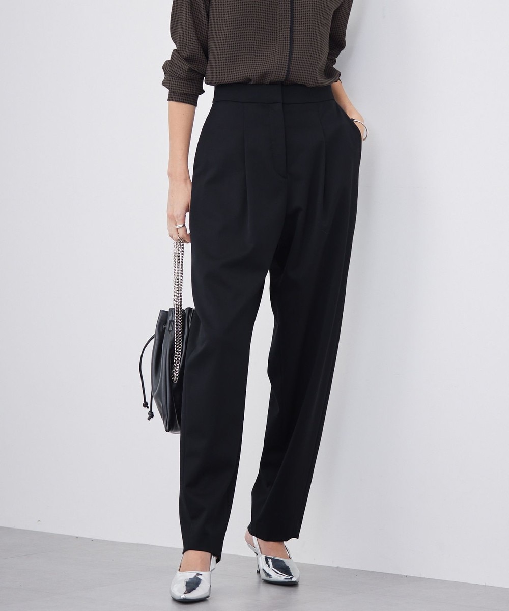 【オンワード】 ICB>パンツ 【洗える】T/Wベネシャンストレッチ カーブパンツ ブラック 6 レディース 【オンワード】 ICB>パンツ 【洗える】T/Wベネシャンストレッチ カーブパンツ ブラック 6 レディース