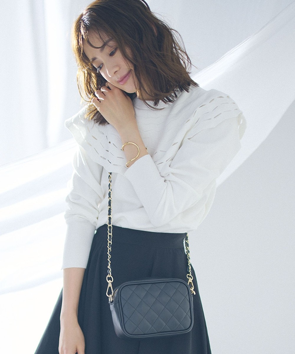 【オンワード】 23区>トップス 【WEB限定】カットワーク レース ニット ホワイト 38 レディース 【送料無料】