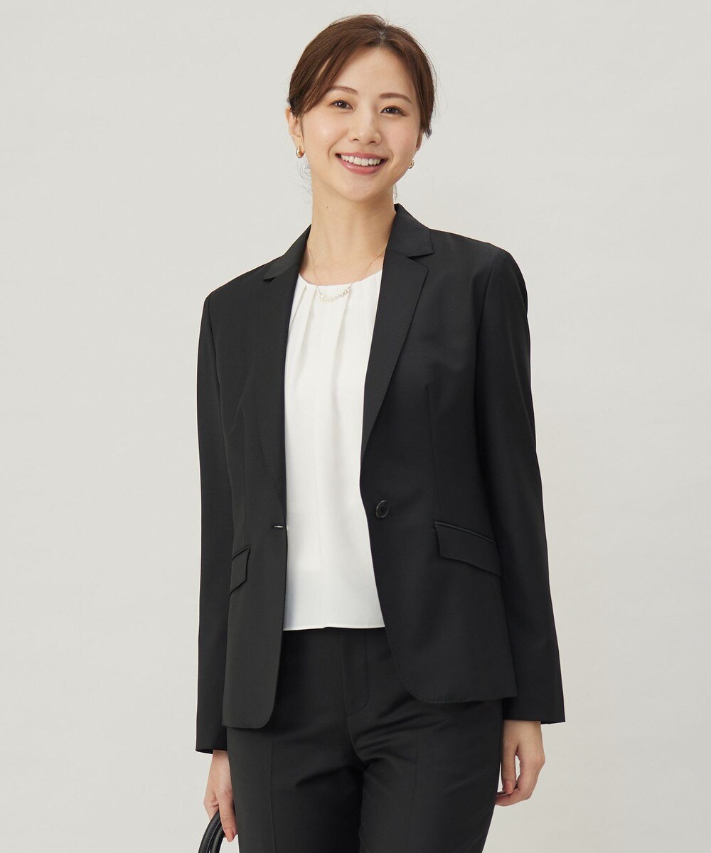 【オンワード】 J.PRESS LADIES>ジャケット/アウター 【セットアップ対応】BAHARIYE SOLID テーラード ジャケット ブラック 7 レディース 【オンワード】 J.PRESS LADIES>ジャケット/アウター 【セットアップ対応】BAHARIYE SOLID テーラード ジャケット ブラック 7 レディース