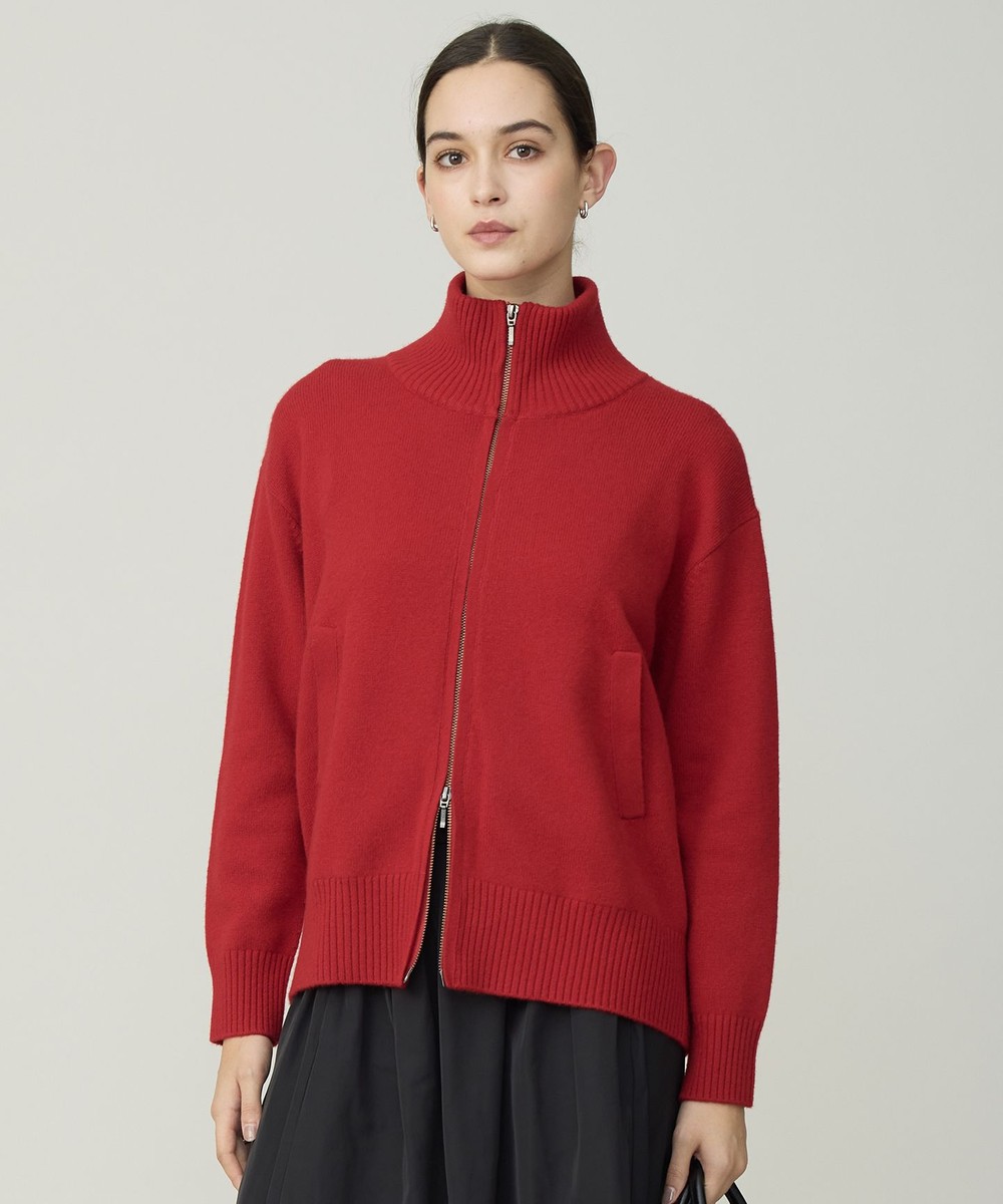 【オンワード】 ICB L(大きいサイズ)>ジャケット/アウター 【新色追加・洗える】ソフトカシミヤミックス ニットトラックジャケット ディープレッド L レディース 【オンワード】 ICB L(大きいサイズ)>ジャケット/アウター 【新色追加・洗える】ソフトカシミヤミックス ニットトラックジャケット ディープレッド L レディース