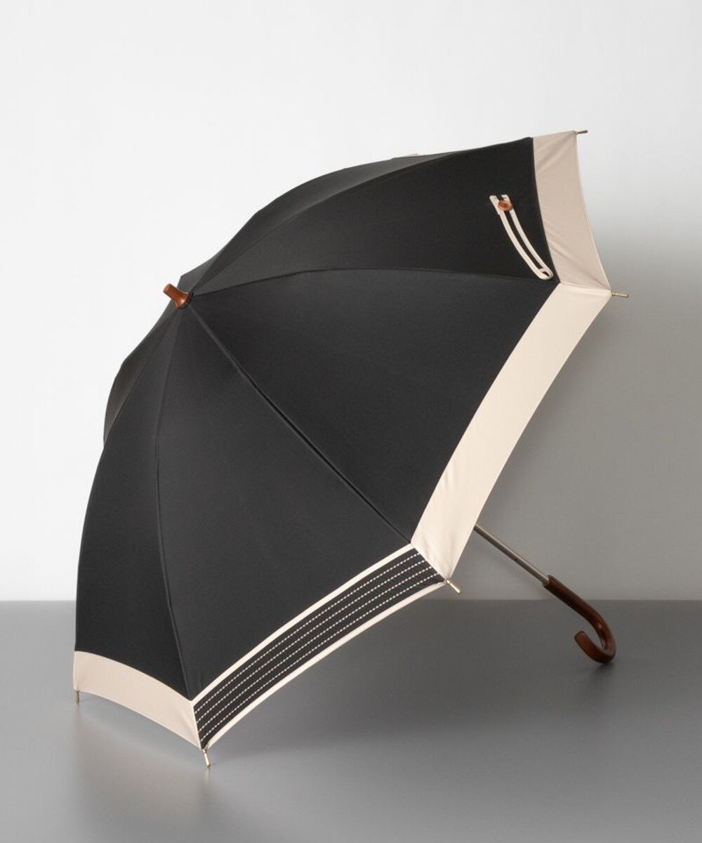 AURORA>ファッション雑貨 オーロラ 晴雨兼用ショート傘（バイカラー） ブラック FREE レディース 【送料無料】