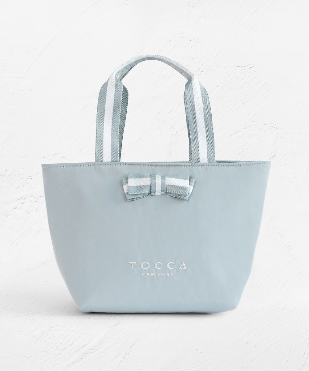 【オンワード】 TOCCA>バッグ 【WEB限定】BICOLOR RIBBON COOLERBAG クーラーバッグ ブルー F レディース