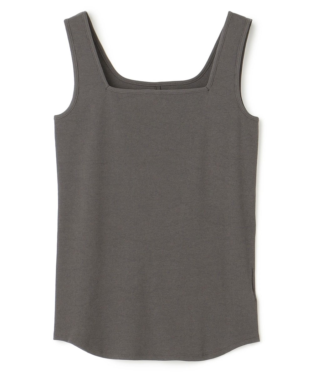 【新色登場】【洗える】スクエアテレコタンクトップ