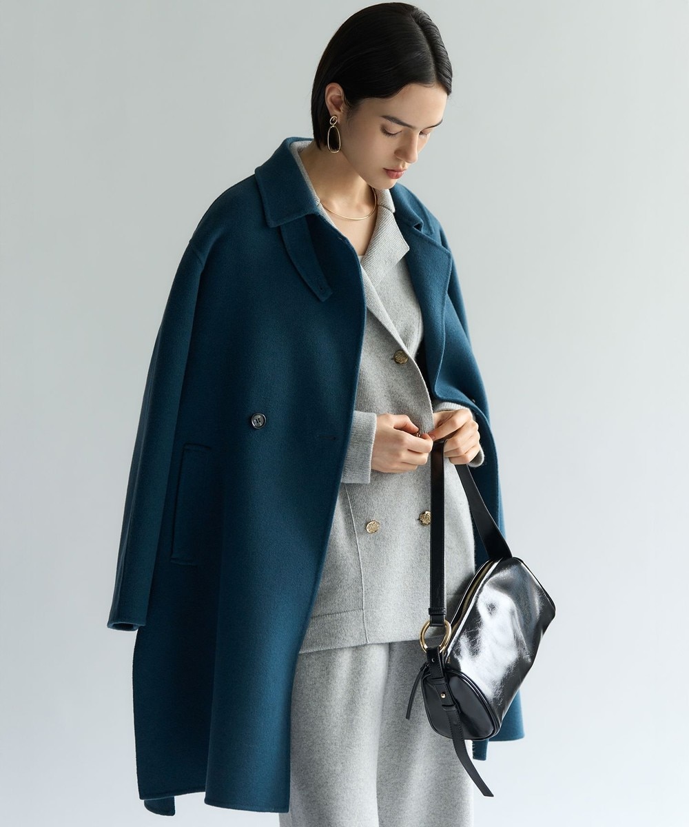 【オンワード】 23区>ジャケット/アウター 【VERYベストアウター大賞「ロングアウター賞」受賞!】 MANTECOPure リバー チェスターコート ティールグリーン 38 レディース 【オンワード】 23区>ジャケット/アウター 【VERYベストアウター大賞「ロングアウター賞」受賞!】 MANTECOPure リバー チェスターコート ティールグリーン 38 レディース