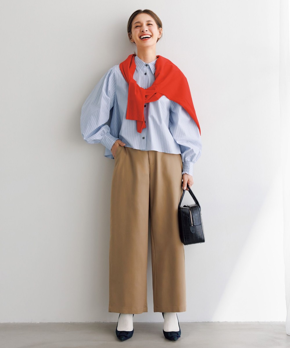 【オンワード】 UNFILO>パンツ 【洗える】カーブワイドパンツ キャメル S レディース 【オンワード】 UNFILO>パンツ 【洗える】カーブワイドパンツ キャメル S レディース