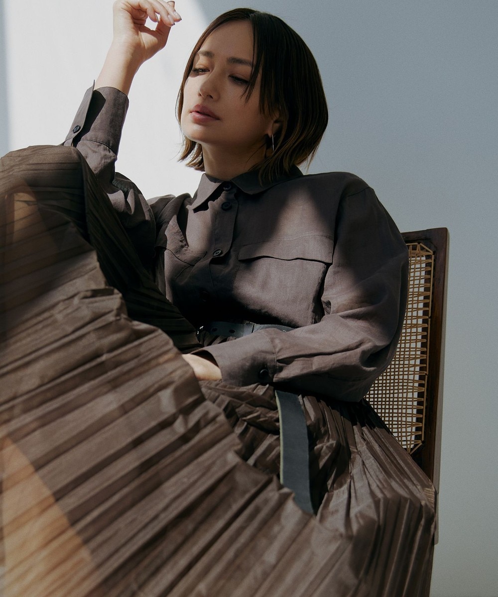 【オンワード】 ICB>トップス 【洗える】ラミーコットンボイル シアーシャツ ソイル 4 レディース 【オンワード】 ICB>トップス 【洗える】ラミーコットンボイル シアーシャツ ソイル 4 レディース