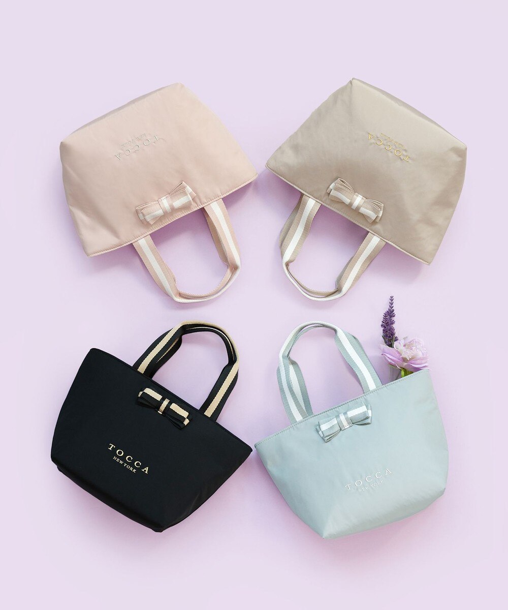 【オンワード】 TOCCA>バッグ 【WEB限定】BICOLOR RIBBON COOLERBAG クーラーバッグ ブラック F レディース