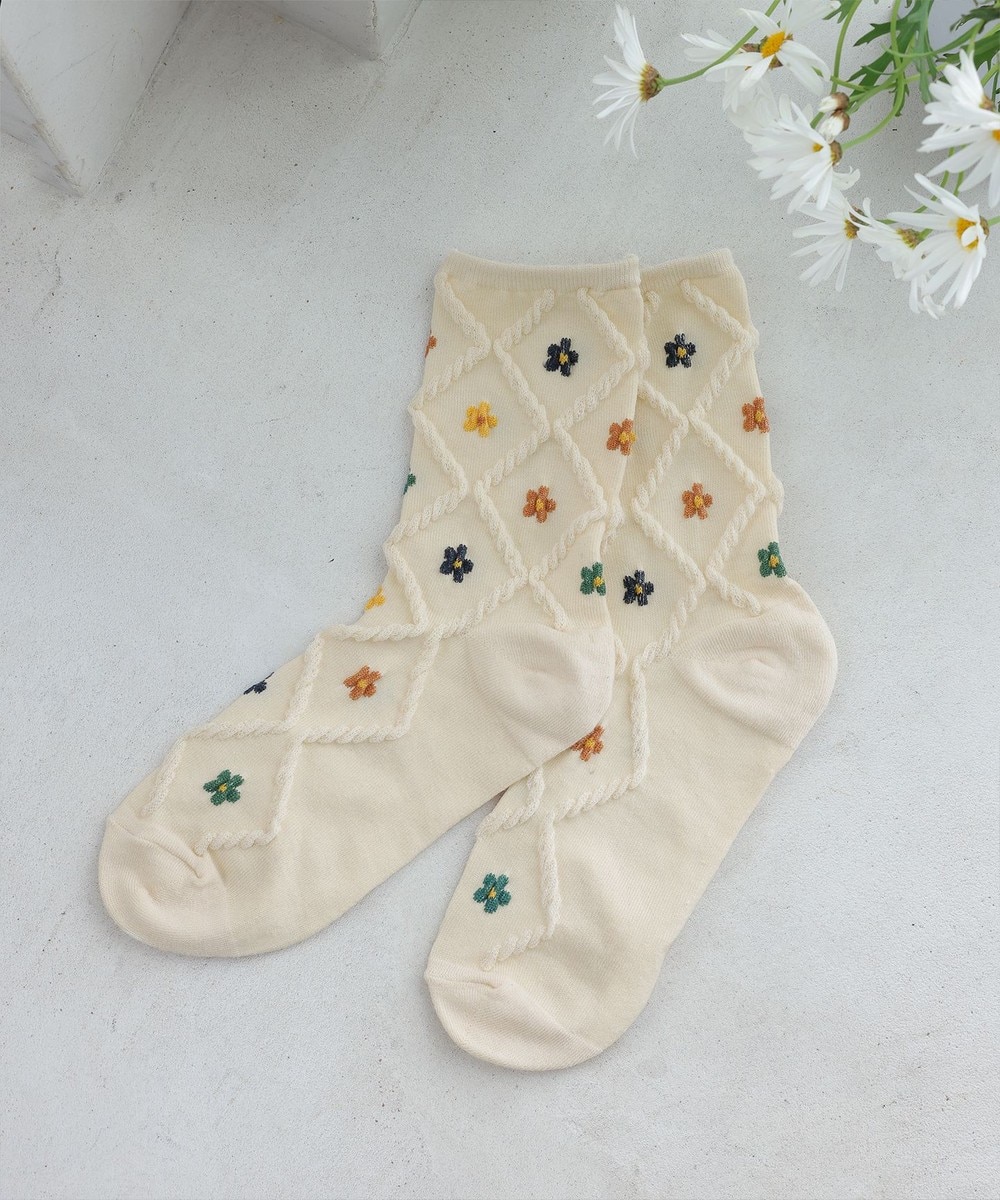 トレリス+カラーフラワーソックス