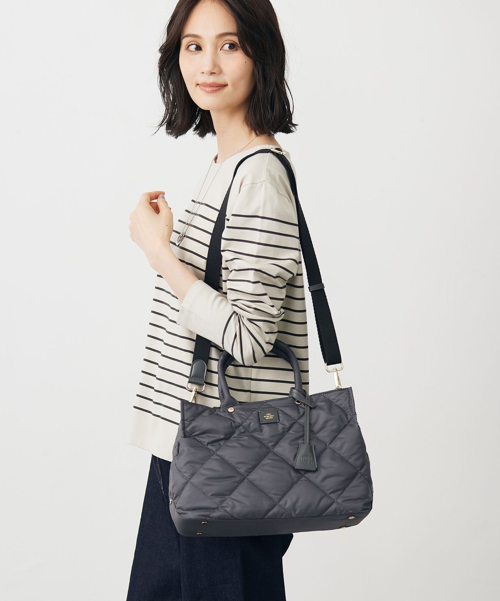 【オンワード】 J.PRESS LADIES>バッグ 【2way】ボンディングキルト トート バッグ スレート F レディース 【オンワード】 J.PRESS LADIES>バッグ 【2way】ボンディングキルト トート バッグ スレート F レディース