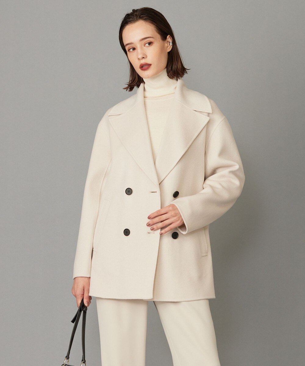 【オンワード】 ICB L(大きいサイズ)>ジャケット/アウター ウールリバー Pコート トープ 42 レディース 【オンワード】 ICB L(大きいサイズ)>ジャケット/アウター ウールリバー Pコート トープ 42 レディース