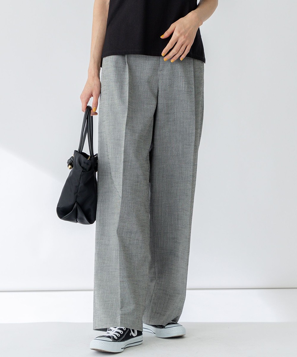 【オンワード】 23区>パンツ 【セットアップ対応/洗える】スラブツイードストレッチ ワイド パンツ グレー 36 レディース 【オンワード】 23区>パンツ 【セットアップ対応/洗える】スラブツイードストレッチ ワイド パンツ グレー 36 レディース