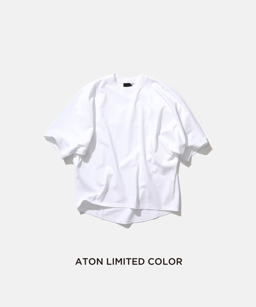 【オンワード】 ATON>トップス SUVIN AIR SPINNING ドルマンスリーブTシャツ BLACK 02 レディース 【送料無料】