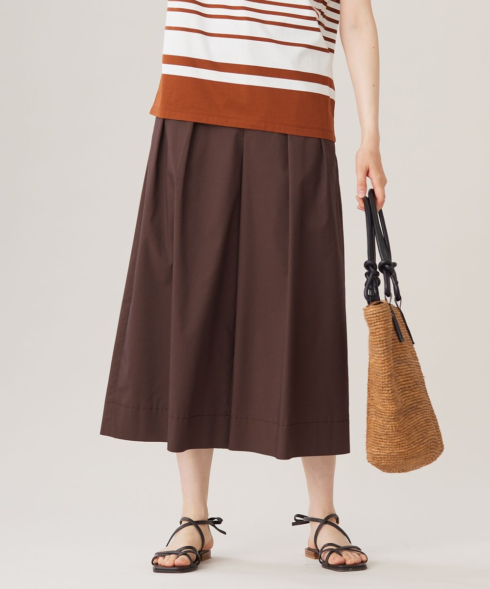 【オンワード】 自由区>パンツ 【カタログ掲載・洗える】タックガウチョ パンツ ブラウン 38 レディース 【オンワード】 自由区>パンツ 【カタログ掲載・洗える】タックガウチョ パンツ ブラウン 38 レディース