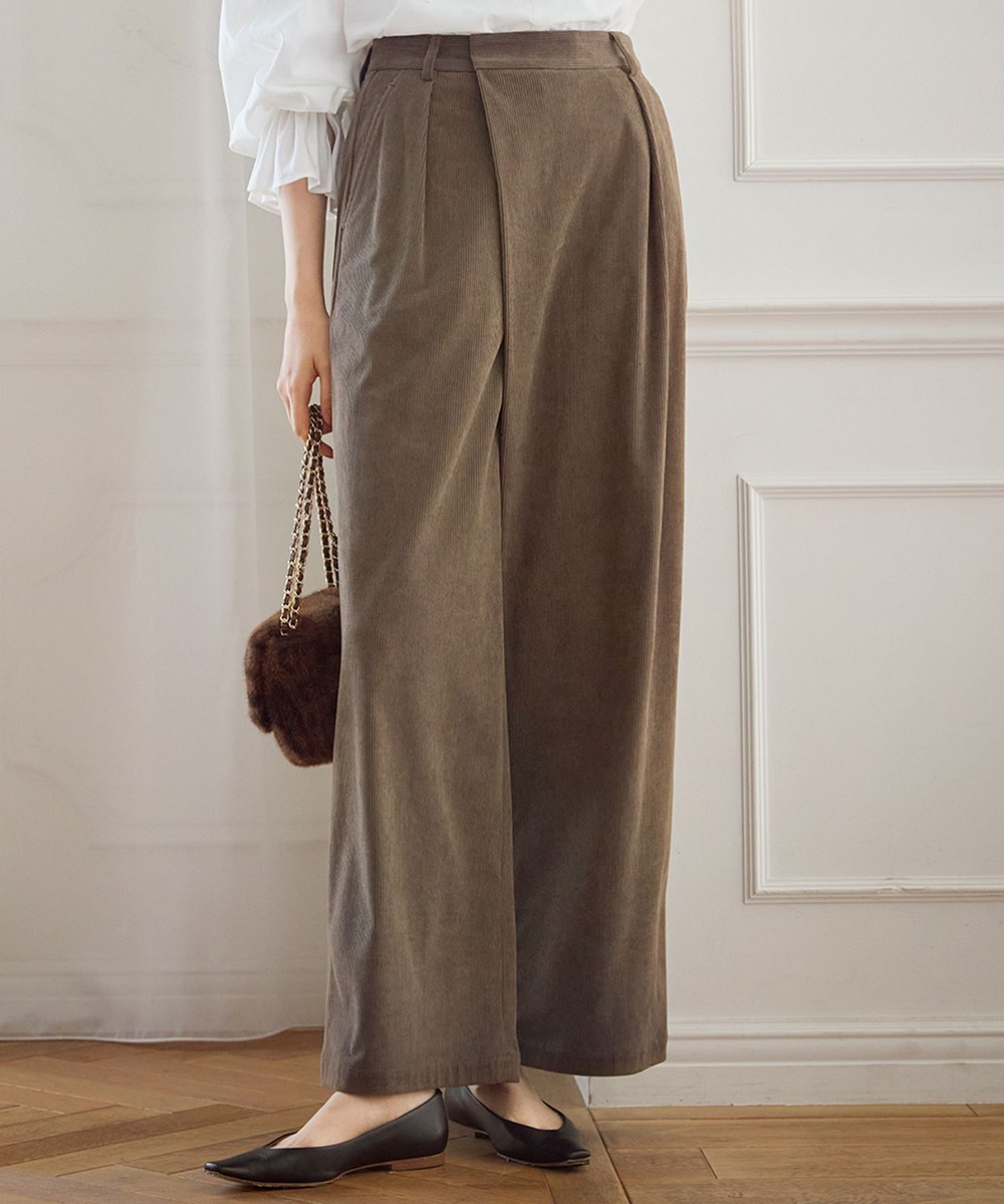 【オンワード】 23区 S(小さいサイズ)>パンツ 【SLOW/一部店舗限定】ソフトコーデュロイ ワイドパンツ ブラウン 30 レディース 【オンワード】 23区 S(小さいサイズ)>パンツ 【SLOW/一部店舗限定】ソフトコーデュロイ ワイドパンツ ブラウン 30 レディース