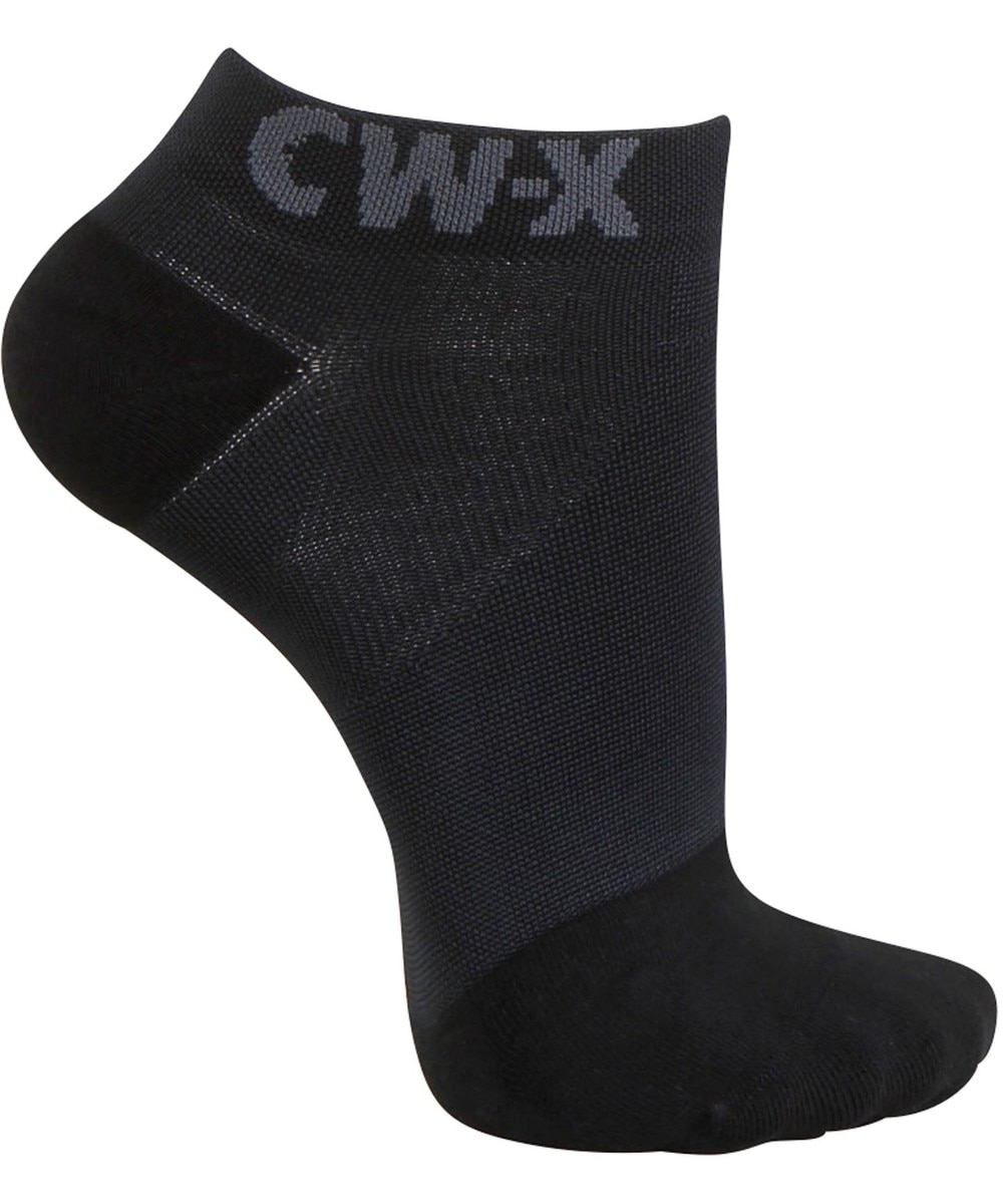 CW-X>ダンス・フィットネス CW-X ソックス 日常~軽スポーツ 足裏のアーチをサポート クッション性の高いパイル地を使用(つま先・かかと) 足首丈 抗菌防臭(つま先・かかと) ユニセックス HYR205 /ワコール ブラック S レディース画像