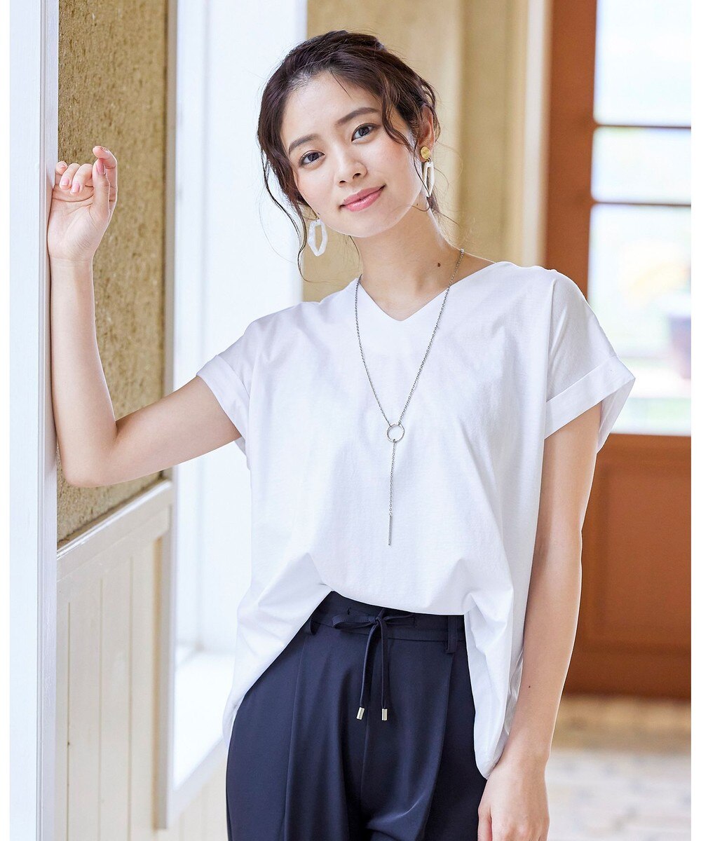 【洗える】さらりとした着心地のバイオシルケットTシャツ