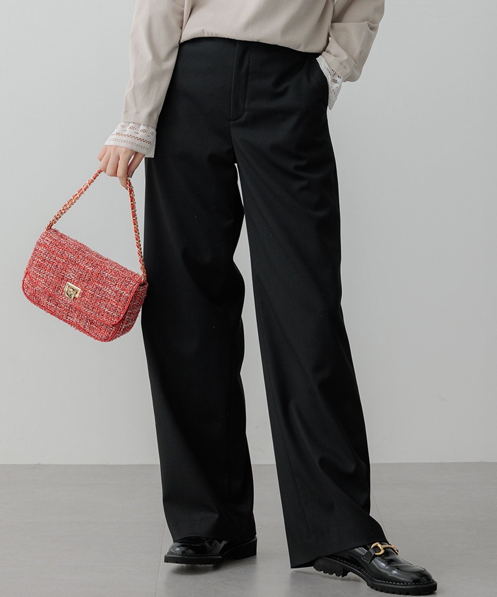 【オンワード】 23区>パンツ 【VERY3月号掲載/洗える】TRコンフォートストレッチ ワイドパンツ ブラック 40 レディース 【オンワード】 23区>パンツ 【VERY3月号掲載/洗える】TRコンフォートストレッチ ワイドパンツ ブラック 40 レディース