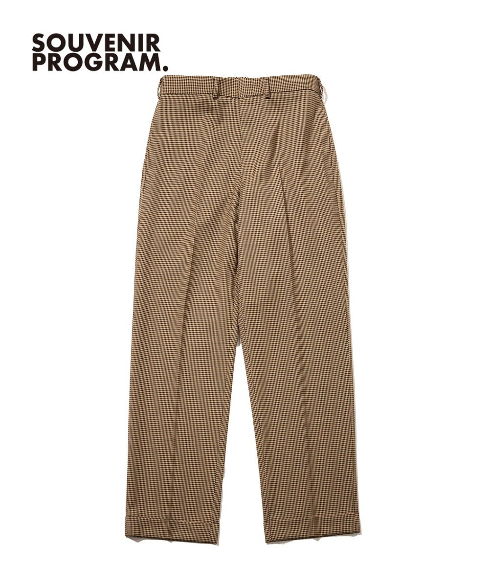 【オンワード】 J.PRESS MEN>パンツ 【J.PRESS ORIGINALS】Wool Polyester Gun Club Check Spindle New Piped Stem Slacks ベージュ 28 メンズ