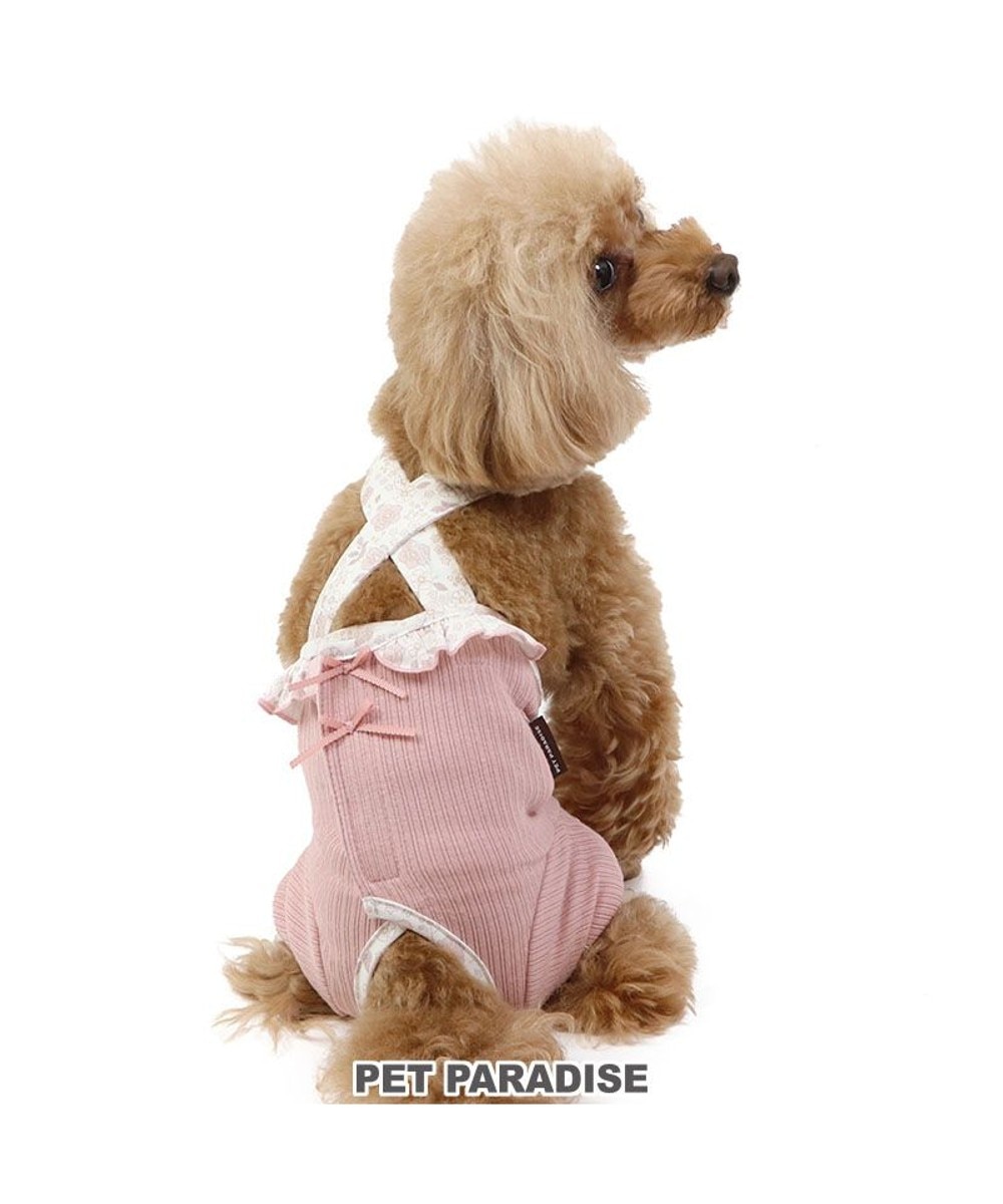 PET PARADISE>ペットグッズ 花柄 フリル マナーオール 【小型犬】 ピンク ピンク ＤＳ