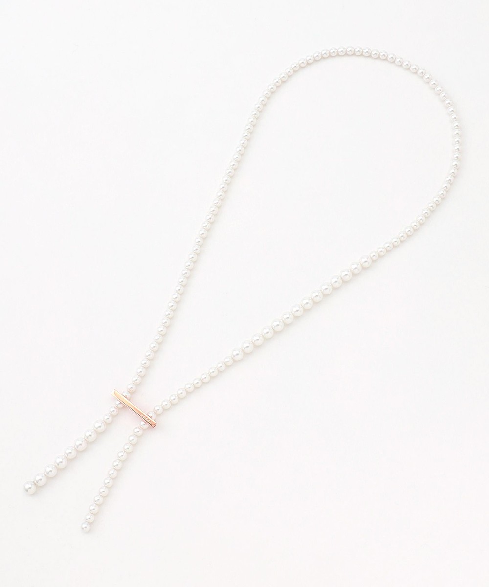 【オンワード】 TOCCA>アクセサリー RANDOM PEARL LARIAT NECKLACE ネックレス ピンクゴールド F レディース