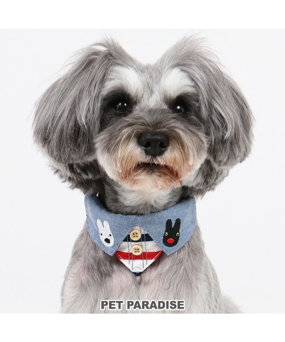 PET PARADISE>ペットグッズ 犬 首輪 リサとガスパール 襟つき 【３Ｓ】 トリコロール マルチカラー ３Ｓ