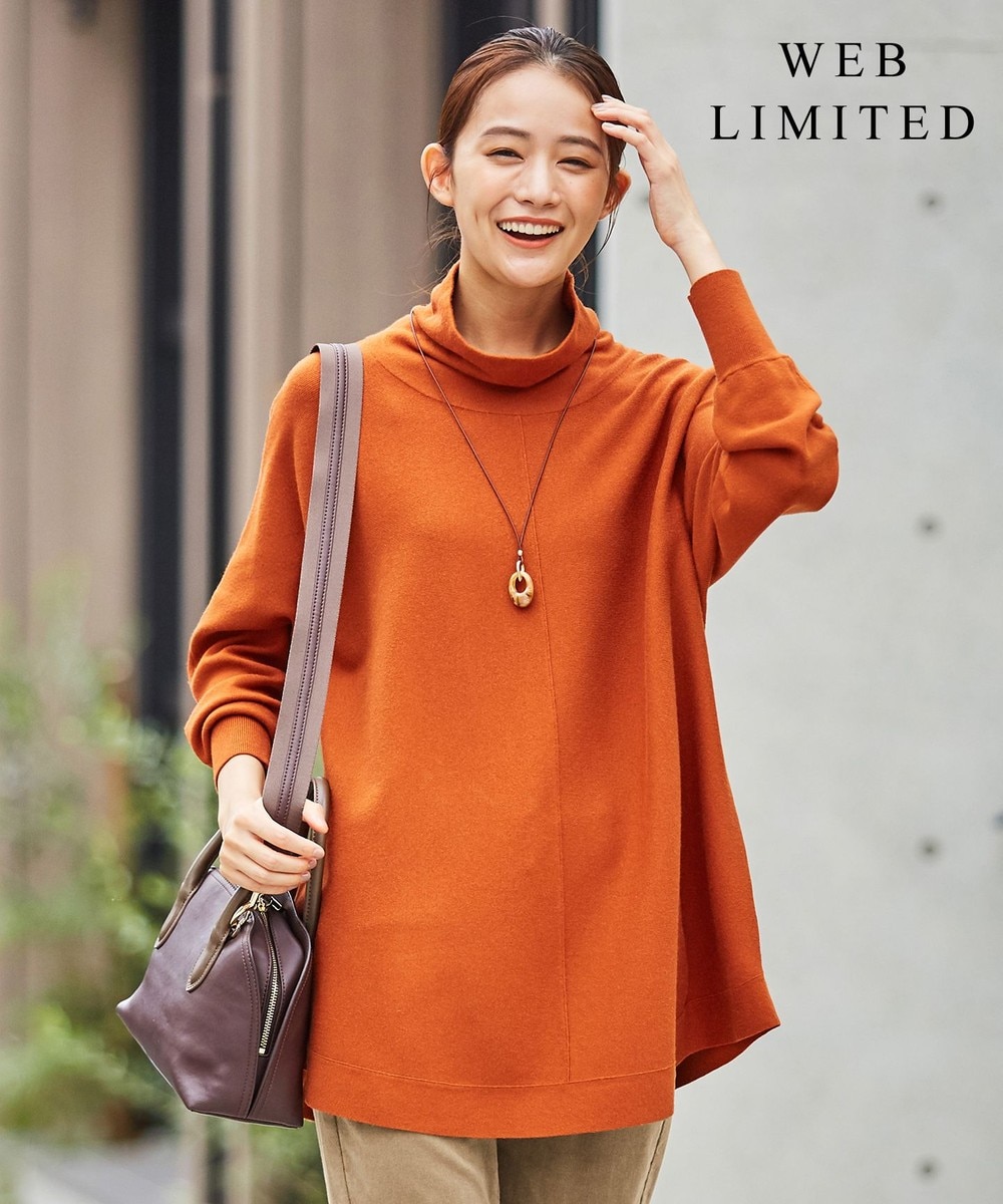 【オンワード】 J.PRESS LADIES L>トップス 【WEB限定カラーあり・洗える】KATE WOOL チュニック ニット ベージュ T13 レディース 【送料無料】