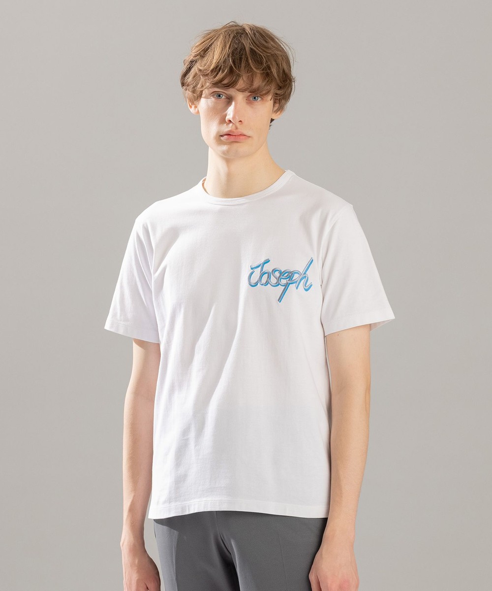 ＜オンワード＞JOSEPH MEN>トップス ロゴタイププリント Tシャツ ホワイト 48 メンズ 【送料無料】