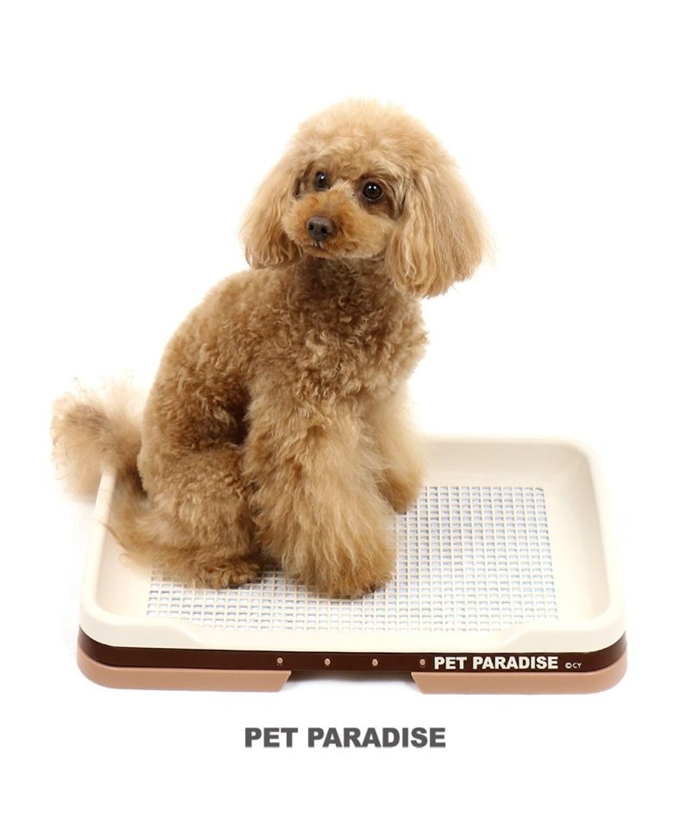 【オンワード】 PET PARADISE>ペットグッズ ペットパラダイス 2way ペット トレイ（室内トイレ） 茶 -