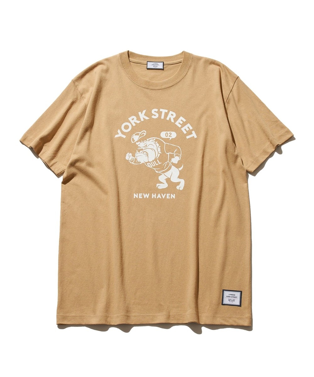 【オンワード】 J.PRESS YORK STREET>トップス 【UNISEX】ブルドック カレッジ Tシャツ ホワイト S レディース 【送料無料】