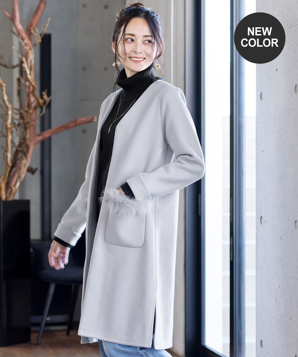 【2WAY】さらっと羽織れるFOXファーコート