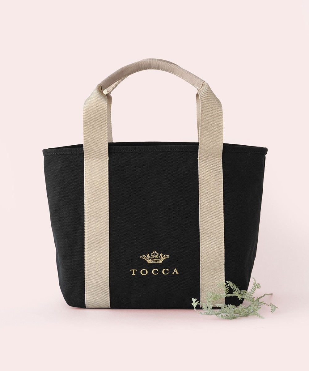 【オンワード】 TOCCA>バッグ 【WEB&一部店舗限定】LUMINA STRADA CANVAS TOTE キャンバストートバッグ ブラック×ゴールド F レディース 【オンワード】 TOCCA>バッグ 【WEB&一部店舗限定】LUMINA STRADA CANVAS TOTE キャンバストートバッグ ブラック×ゴールド F レディース
