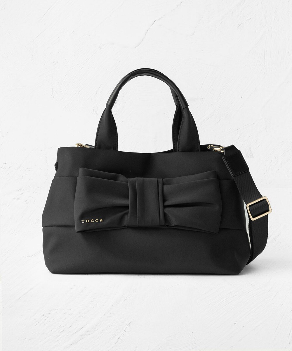 【オンワード】 TOCCA>バッグ TIED RIBBON NYLONBAG バッグ ブラック F レディース