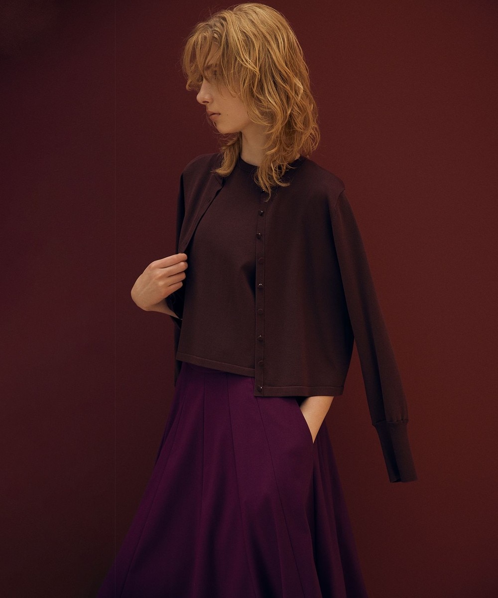 【オンワード】 組曲>トップス クルミボタン ニットカーディガン ブラウン 3 レディース 【オンワード】 組曲>トップス クルミボタン ニットカーディガン ブラウン 3 レディース