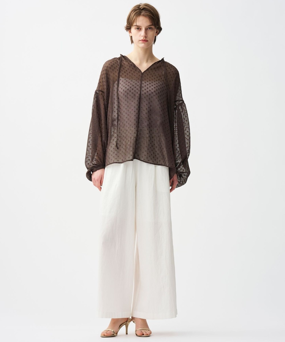 【オンワード】 uncrave>パンツ 【洗濯機洗い可】コットンリネンボイル ワイドパンツ オフ 2 レディース 【オンワード】 uncrave>パンツ 【洗濯機洗い可】コットンリネンボイル ワイドパンツ オフ 2 レディース