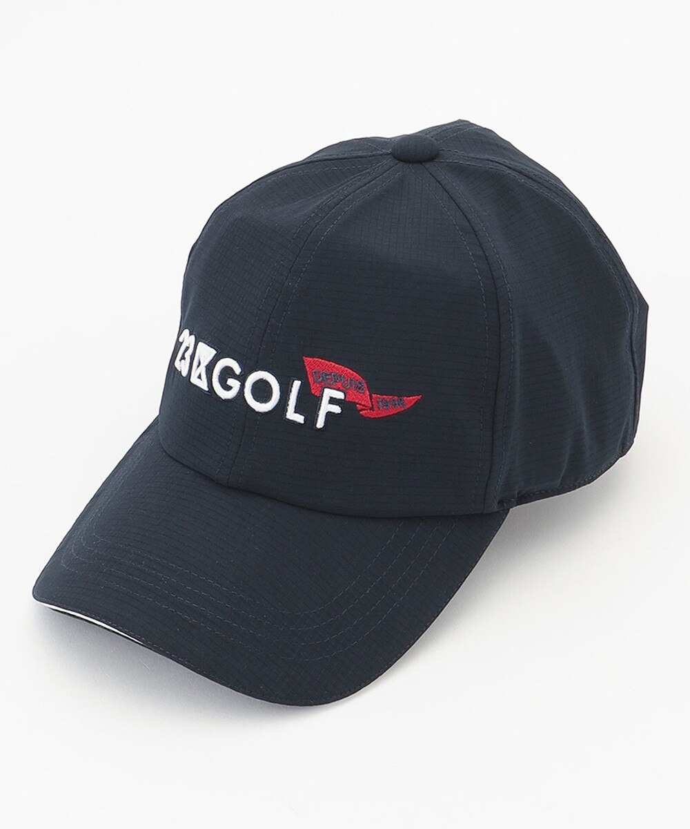 23区GOLF>帽子 【UNISEX】23区GOLF ロゴキャップ ネイビー F レディース 【送料無料】
